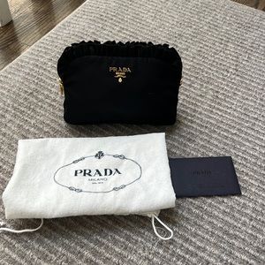 Prada tessuto saffiano necessaire - small handbag / makeup case